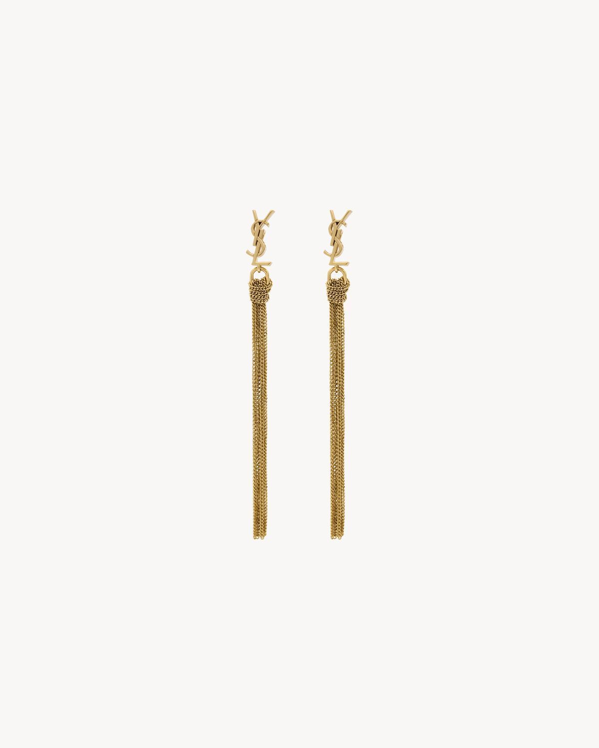 CASSANDRE TASSEL EARRINGS IN METAL