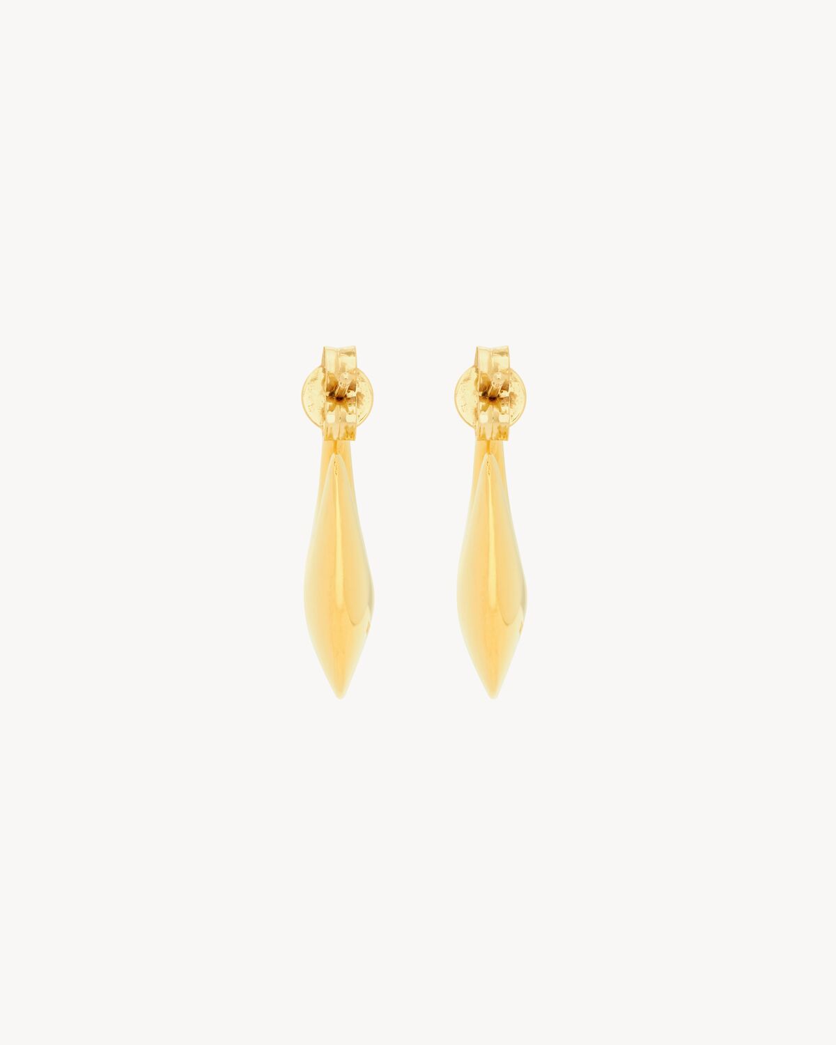 TEARDROP HOOP EARRINGS IN METAL