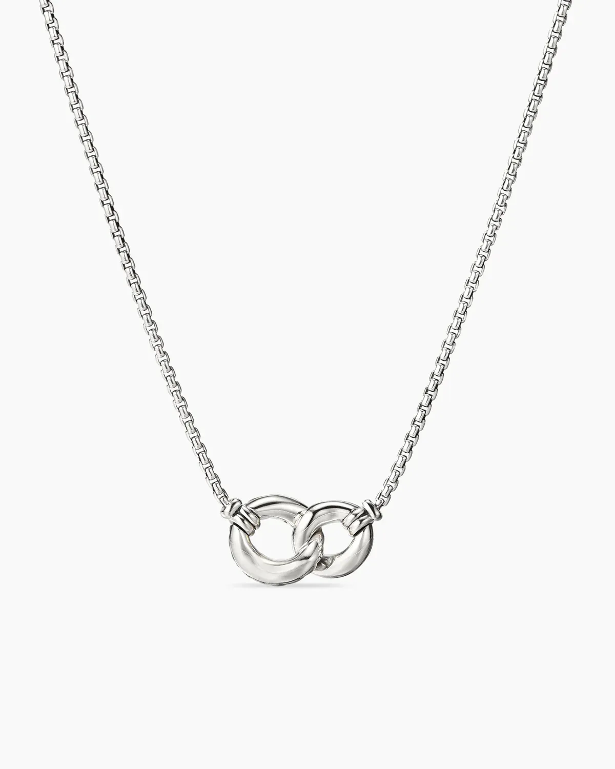 Belmont庐 Curb Link Necklace Sterling Silver with 18K Yellow Gold, 20mm