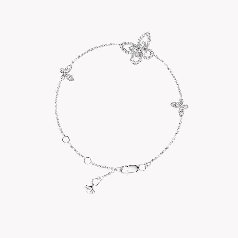 Butterfly Silhouette Diamond Mini Bracelet