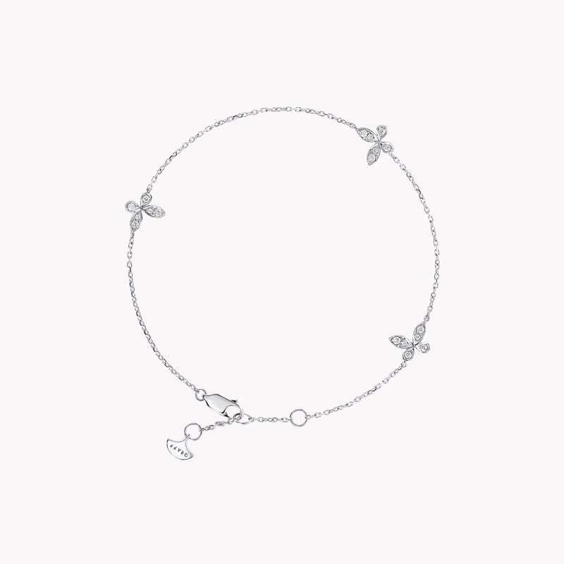 Pavé Butterfly Diamond Petite Bracelet