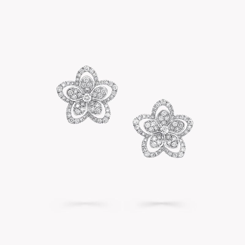 Wild Flower Diamond Stud Earrings
