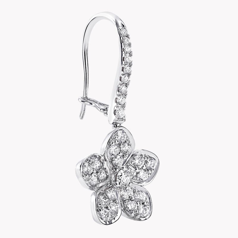 Wild Flower Pavé Diamond Earrings