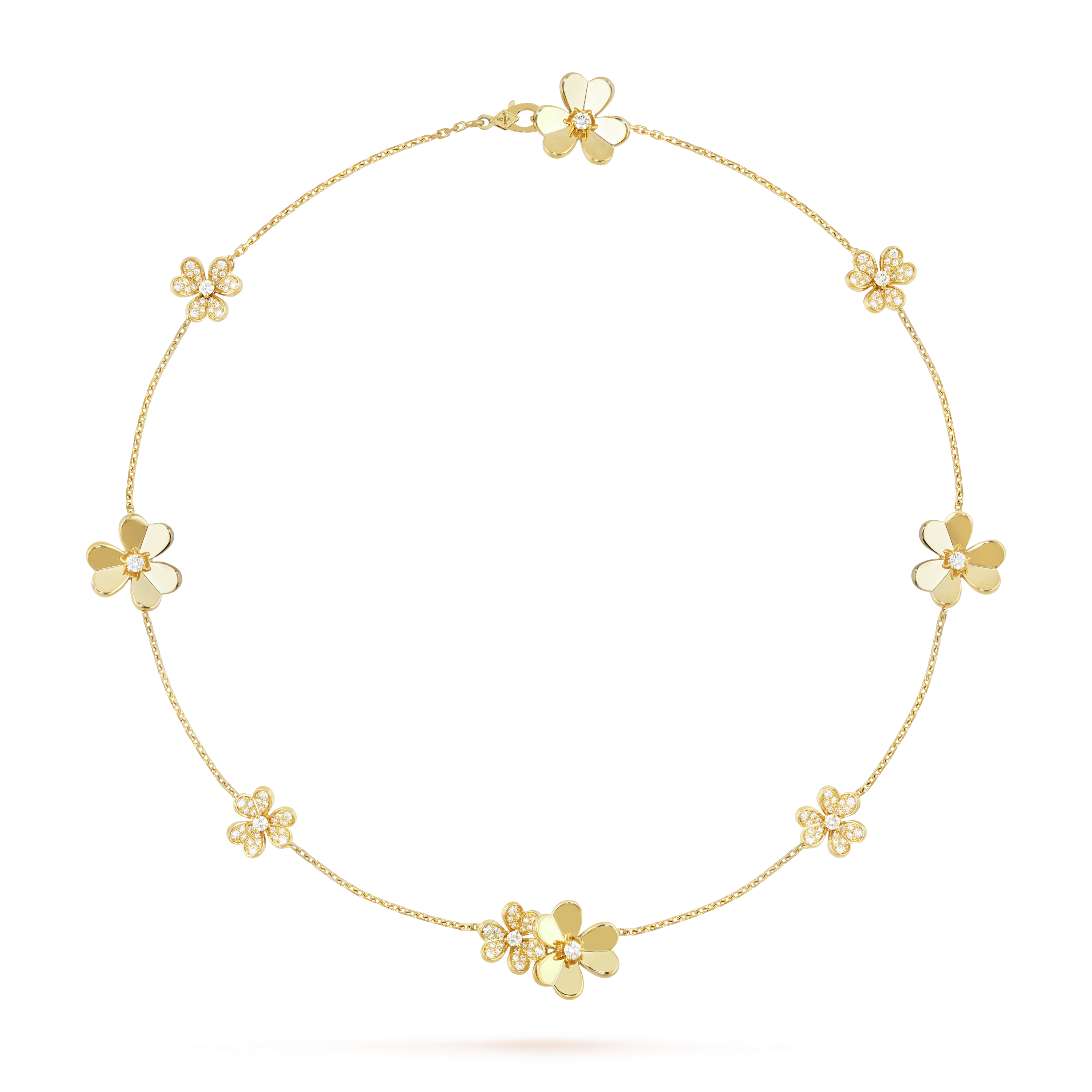 Frivole necklace, 9 flowers