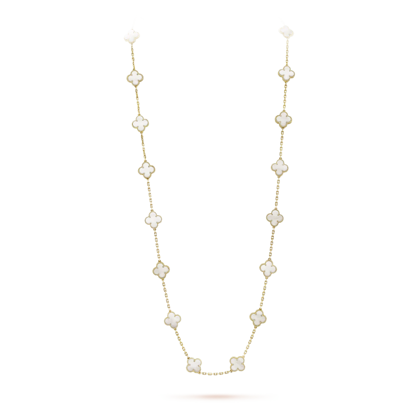 Vintage Alhambra long necklace, 20 motifs
