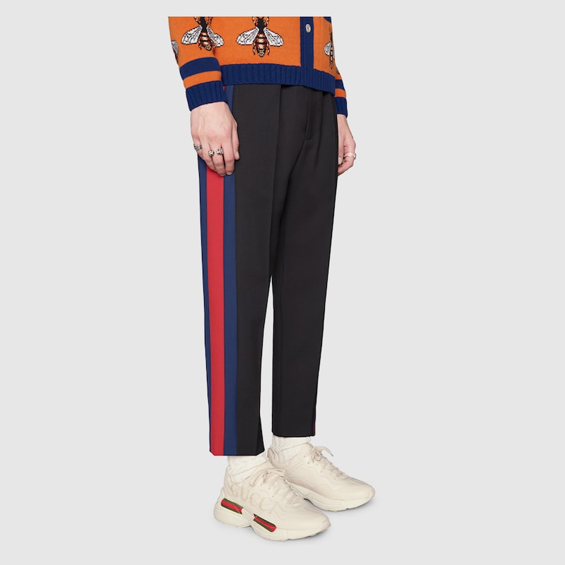 MEN'S RHYTON LOGO LEATHER SNEAKER