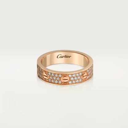 LOVE WEDDING BAND, DIAMOND-PAVED