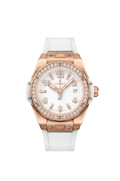 BIG BANG ONE CLICK KING GOLD WHITE DIAMONDS 33MM