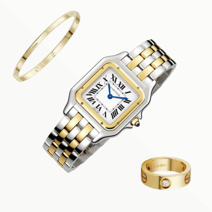 3-Piece Panthère Yellow Gold, Diamonds
