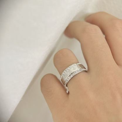 Les Gastons Vuithttton Small Ring, White Gold