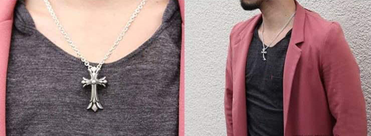 SMALL DOUBLE CROSS PENDANT