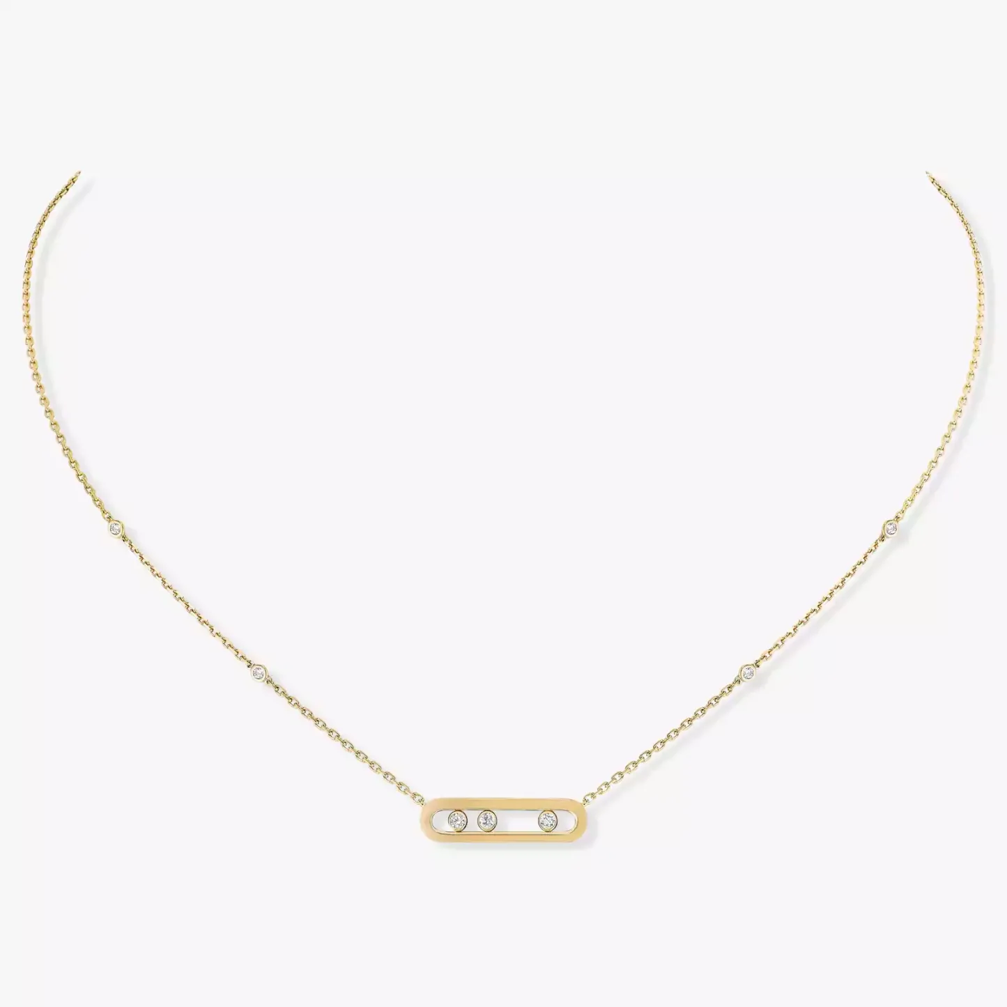 Baby Move Yellow Gold Diamond Necklace