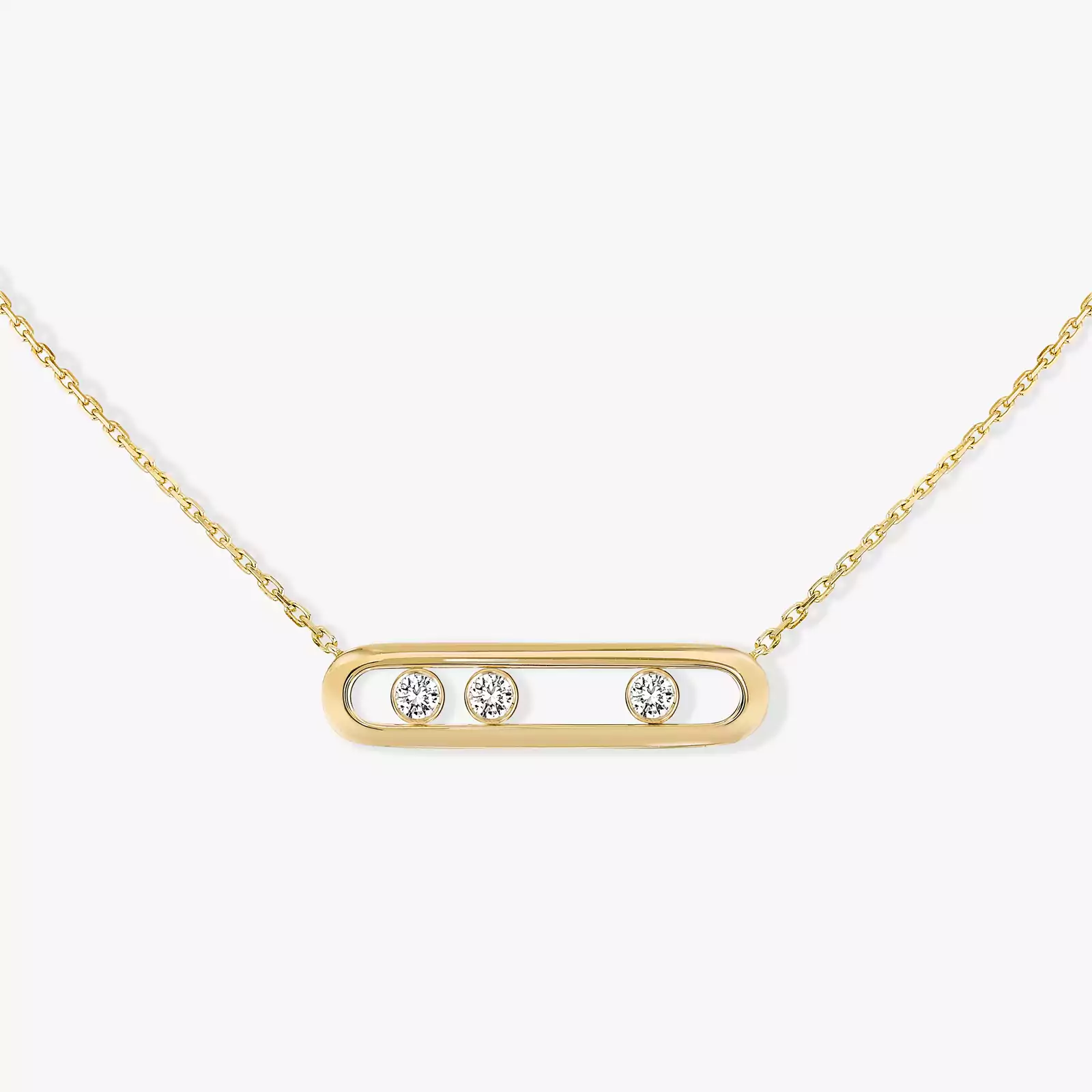 Move Yellow Gold Diamond Necklace