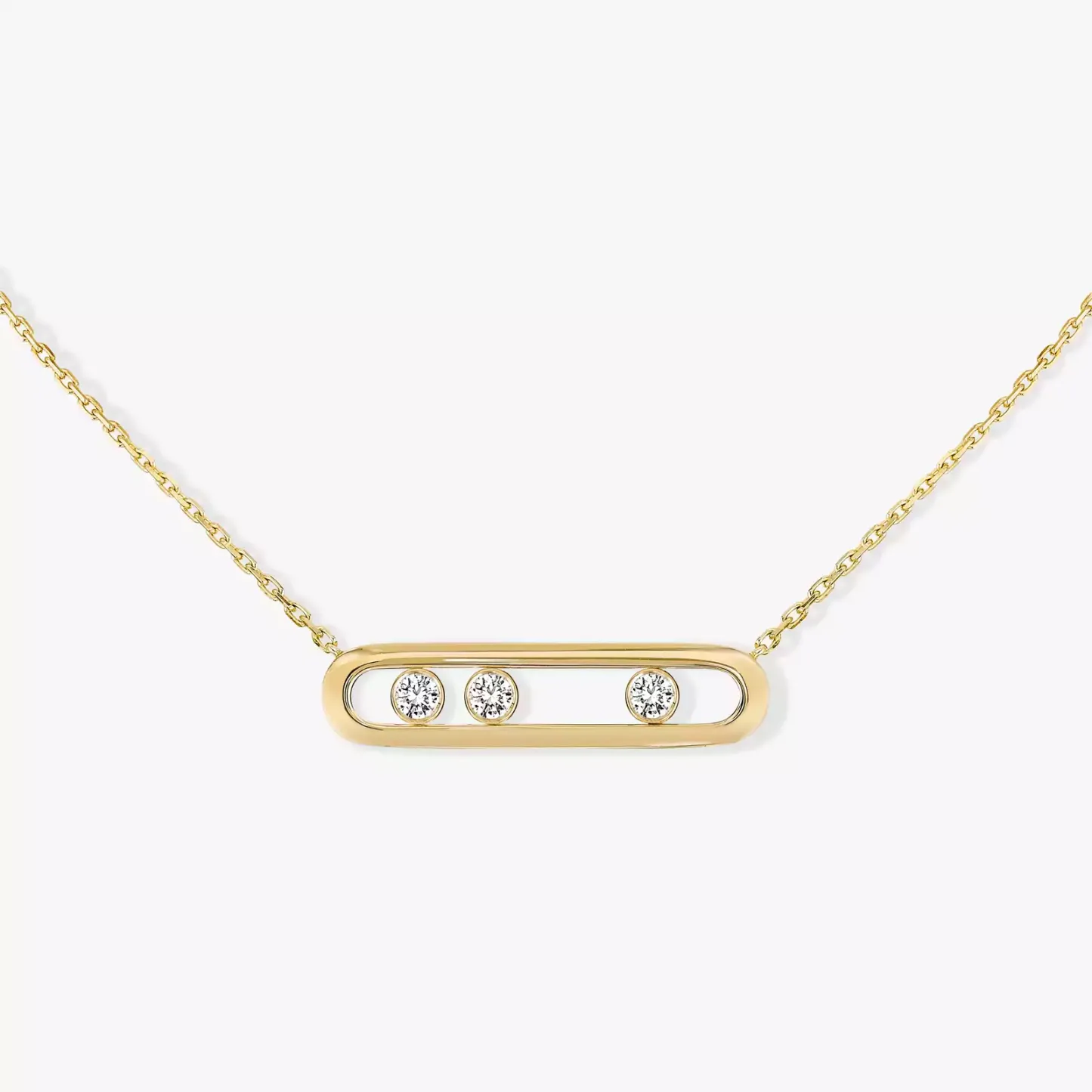Move Yellow Gold Diamond Necklace