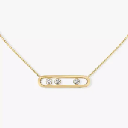 Move Yellow Gold Diamond Necklace