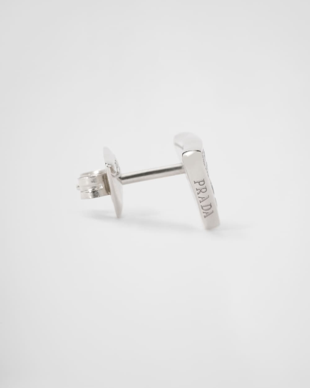 Eternal Gold single earring in white gold with diamonds