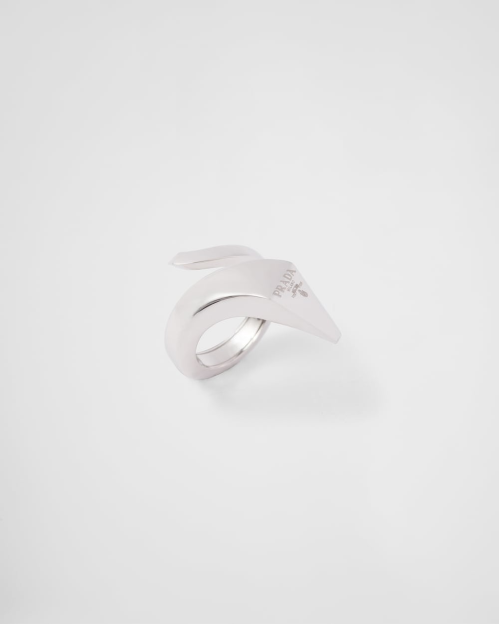 Eternal Gold toi et moi snake ring in white gold