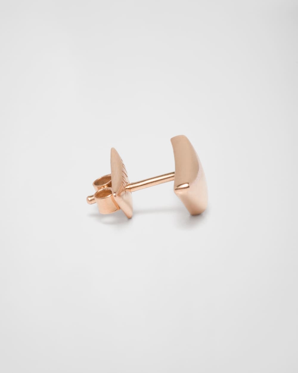 Eternal Gold nano triangle mono earring in pink gold
