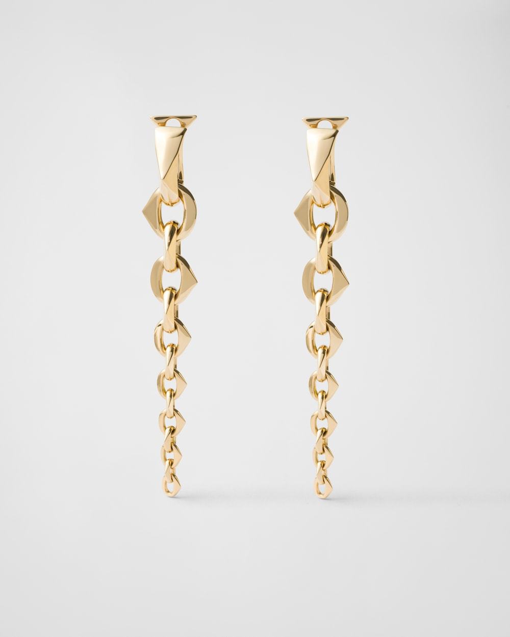 Eternal Gold pendant earrings - yellow gold
