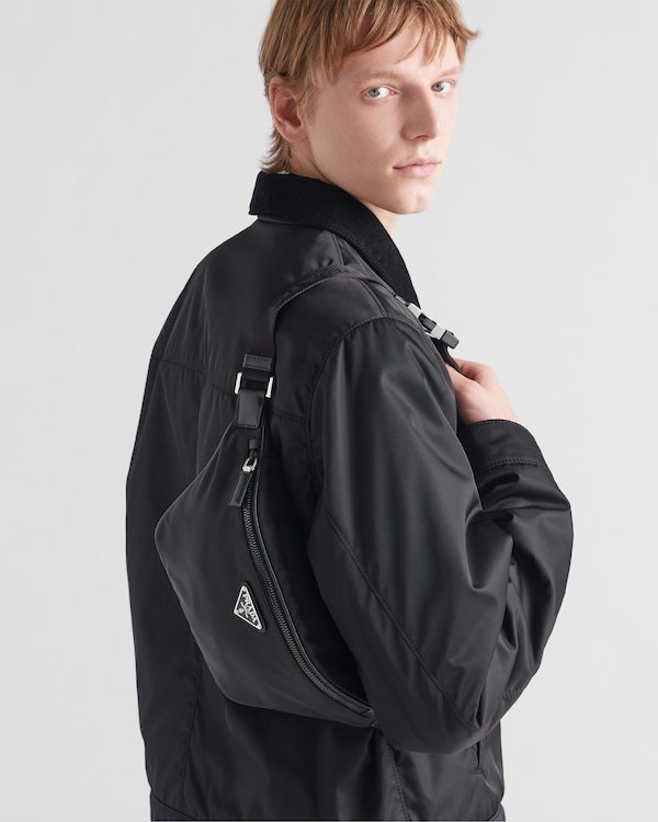 Re-Nylon and Saffiano leather belt bag