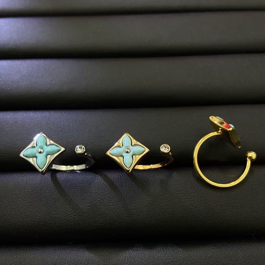 Colour Blossom Mini Star Ring, Onyx And Diamond