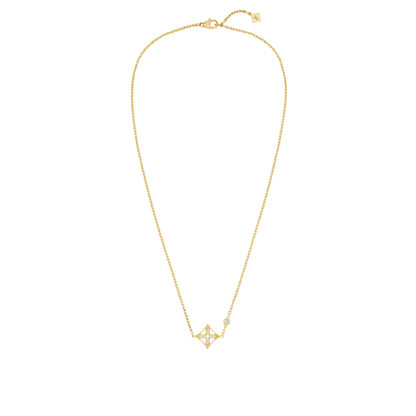 Idylle Blossom Pendant, Yellow Gold And Diamonds
