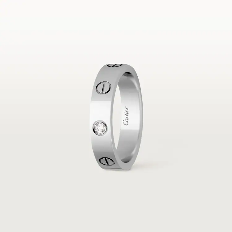 LOVE WEDDING BAND, 1 DIAMOND