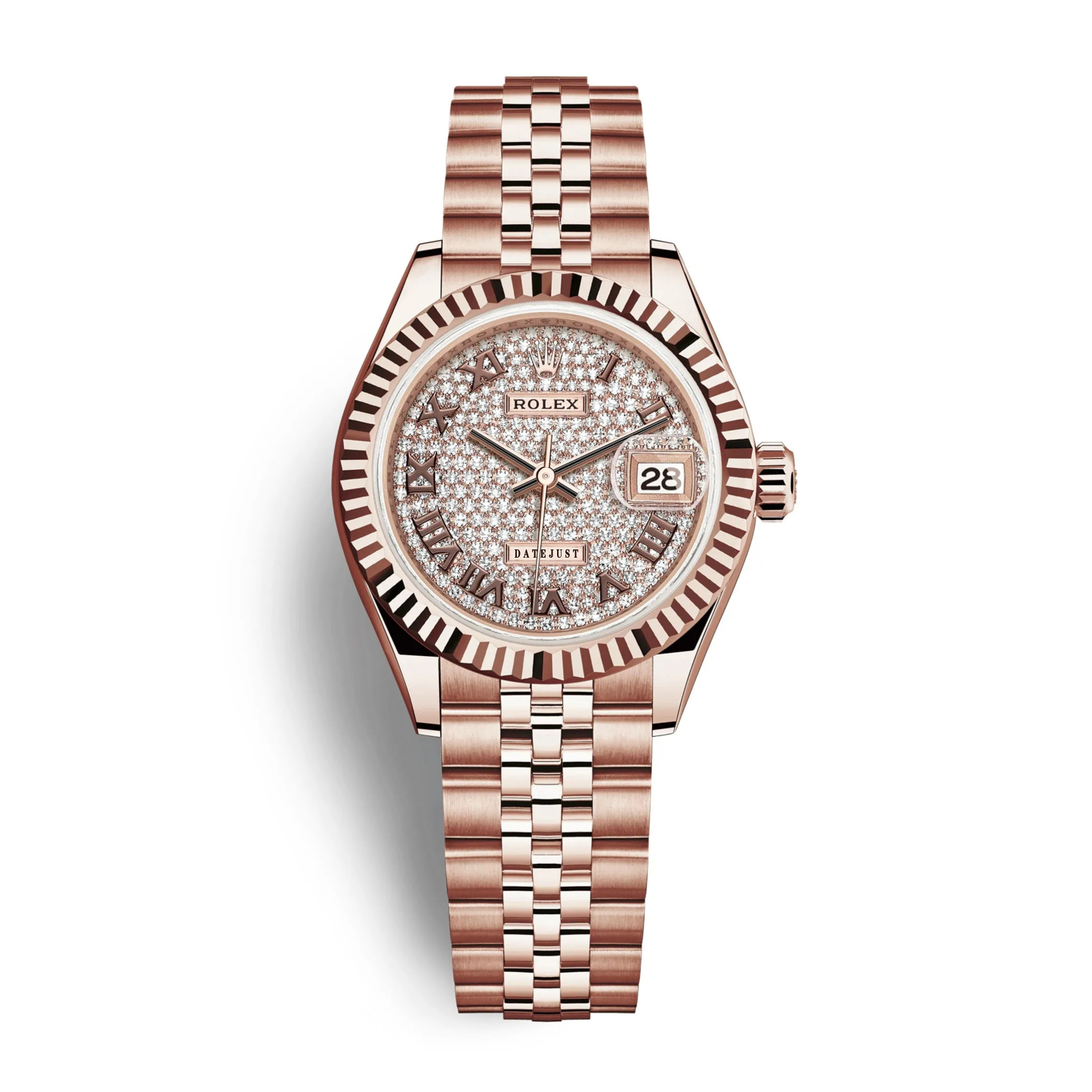 Lady-Datejust 28, 18k Everose Gold, Ref# 279175-0024