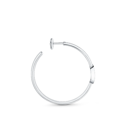 Idylle Blossom Hoops, White Gold And Diamonds