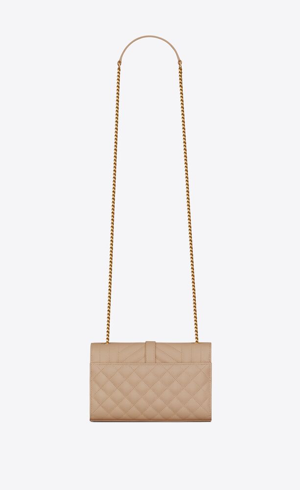 ENVELOPE SMALL IN QUILTED GRAIN DE POUDRE EMBOSSED LEATHER