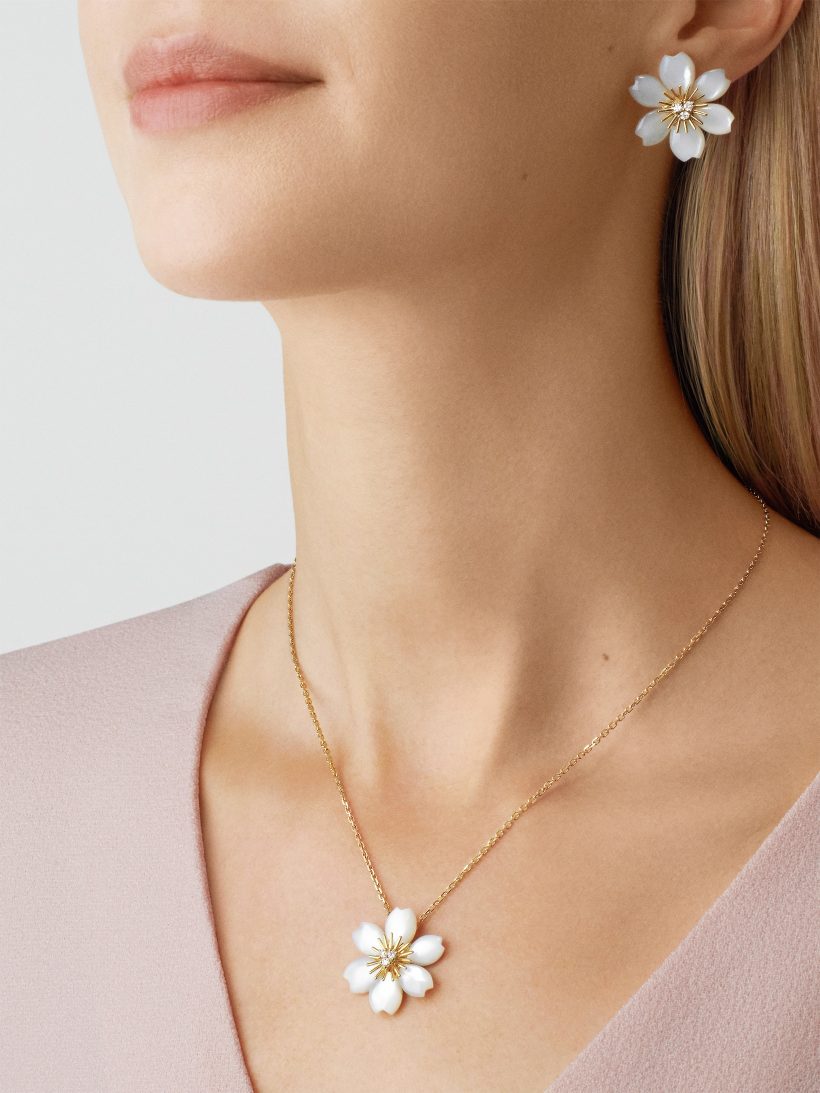 Rose de Noel earrings, mini model