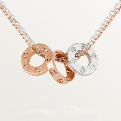 LOVE NECKLACE, 6 DIAMONDS