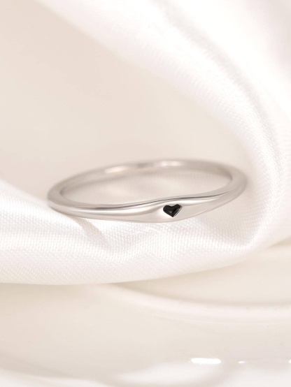 Heart Decor Cuff Ring