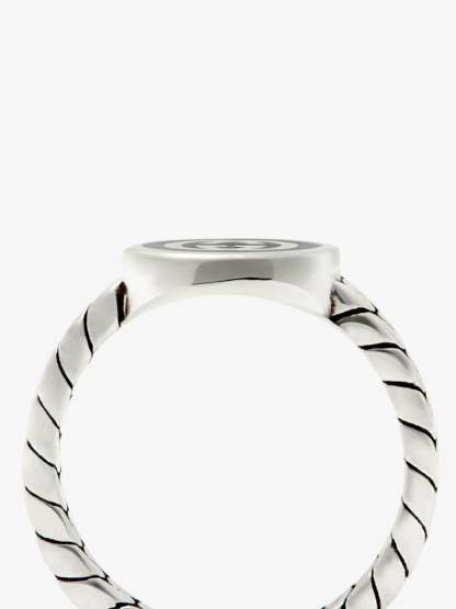 Sterling Silver Interlocking G Chain Ring