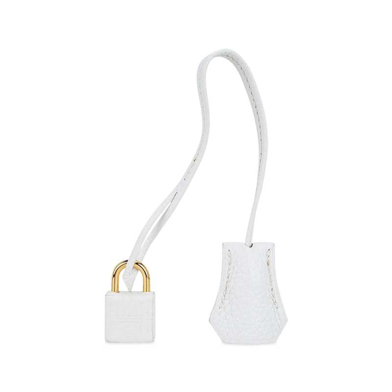 Birkin 30 Bag White Clemence Leather with Gold Hardware