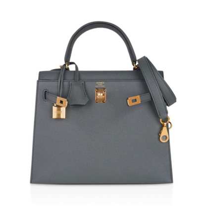 Kelly Sellier 25 Bag Vert Amande Gold Hardware Epsom Leather