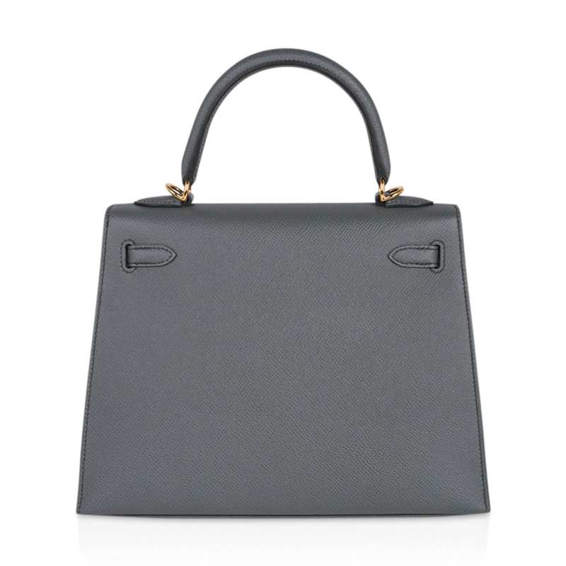 Kelly Sellier 25 Bag Vert Amande Gold Hardware Epsom Leather