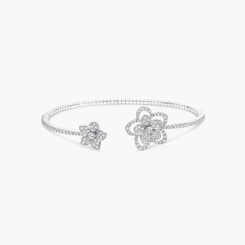 Wild Flower Open Diamond Bangle
