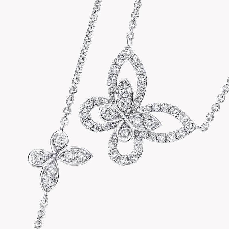 Multi Butterfly Silhouette Diamond Pendant