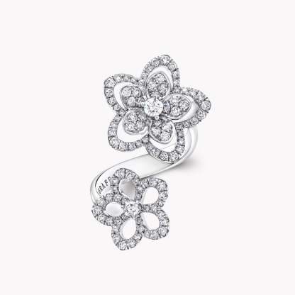 Wild Flower Double Diamond Ring