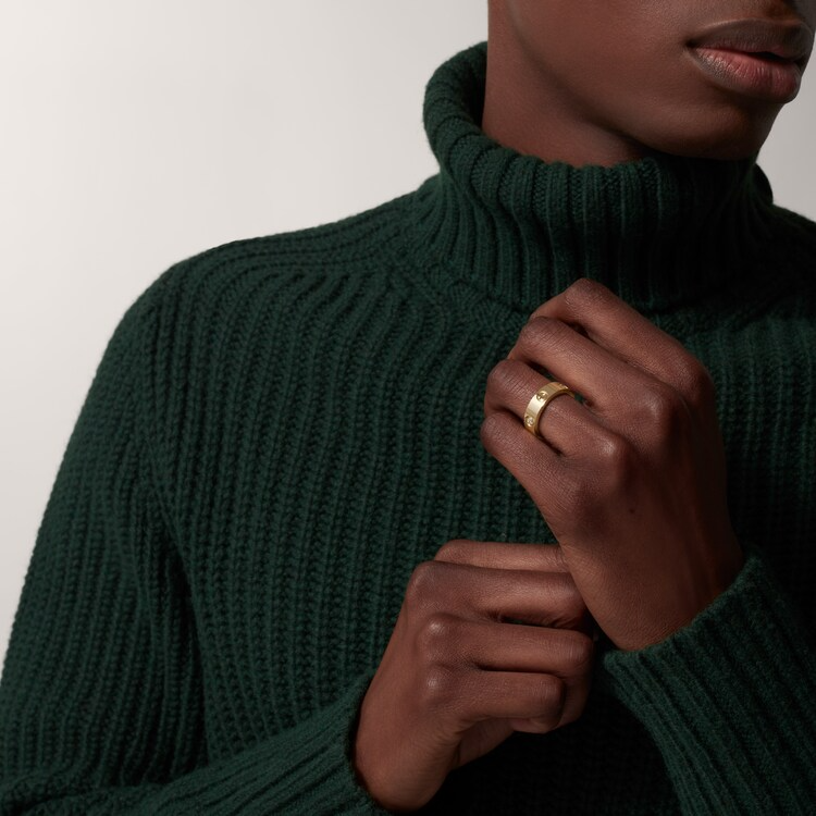 LOVE RING, CLASSIC MODEL, 3 DIAMONDS & LOVE RING