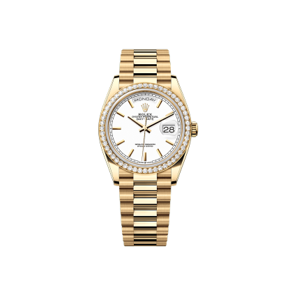 Rothtlex Oyster, 36 mm, yellow gold and diamonds Reference m128348rbr-0047