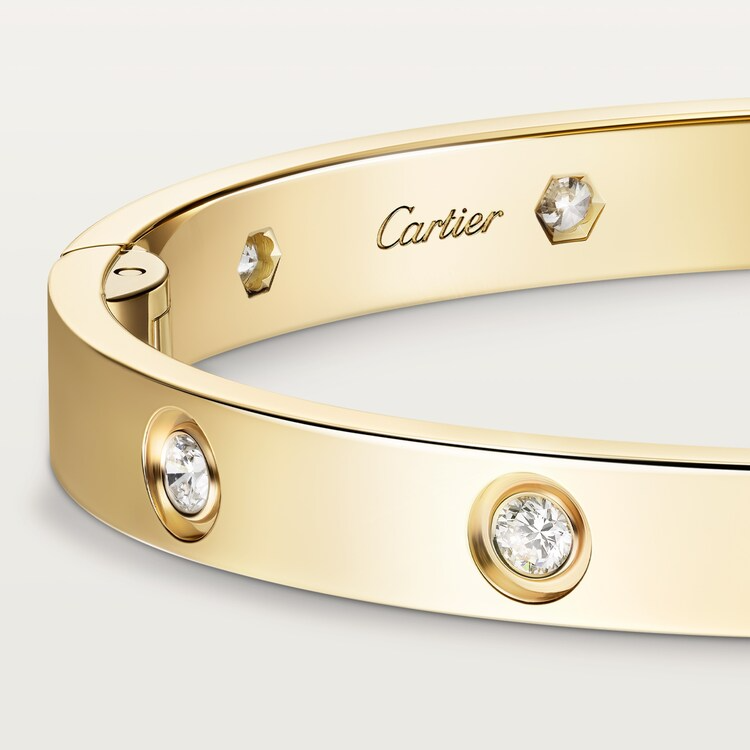 LOVE BRACELET, CLASSIC MODEL,10 DIAMONDS & LOVE RING, CLASSIC MODEL, 3 DIAMONDS