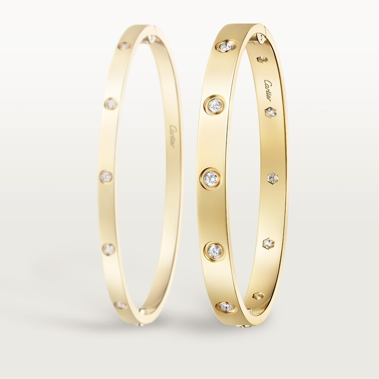 LOVE BRACELET, CLASSIC MODEL & LOVE BRACELET CLASSIC MODEL, 10 DIAMONDS