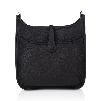 Herthtmes Bag Evelyne PM Black Clemence Gold Hardware