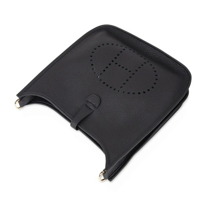 Herthtmes Bag Evelyne PM Black Clemence Gold Hardware