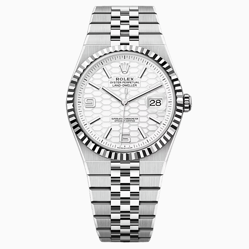 Land-Dweller 40 Oyster, 40 mm, Oystersteel and white gold Reference m127334-0001