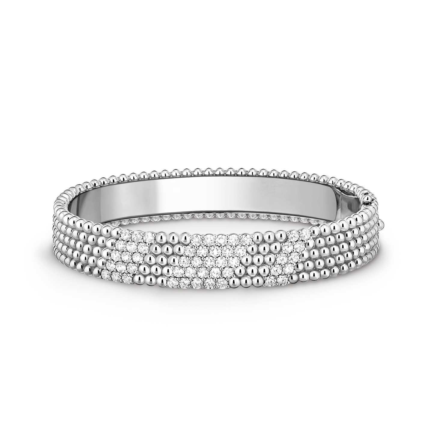 Perlée diamonds bracelet, 5 rows, medium model