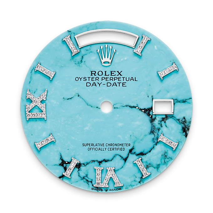 Day-Date 36, 18k White Gold with Diamond-set , 36mm, Ref# 128349rbr-0031