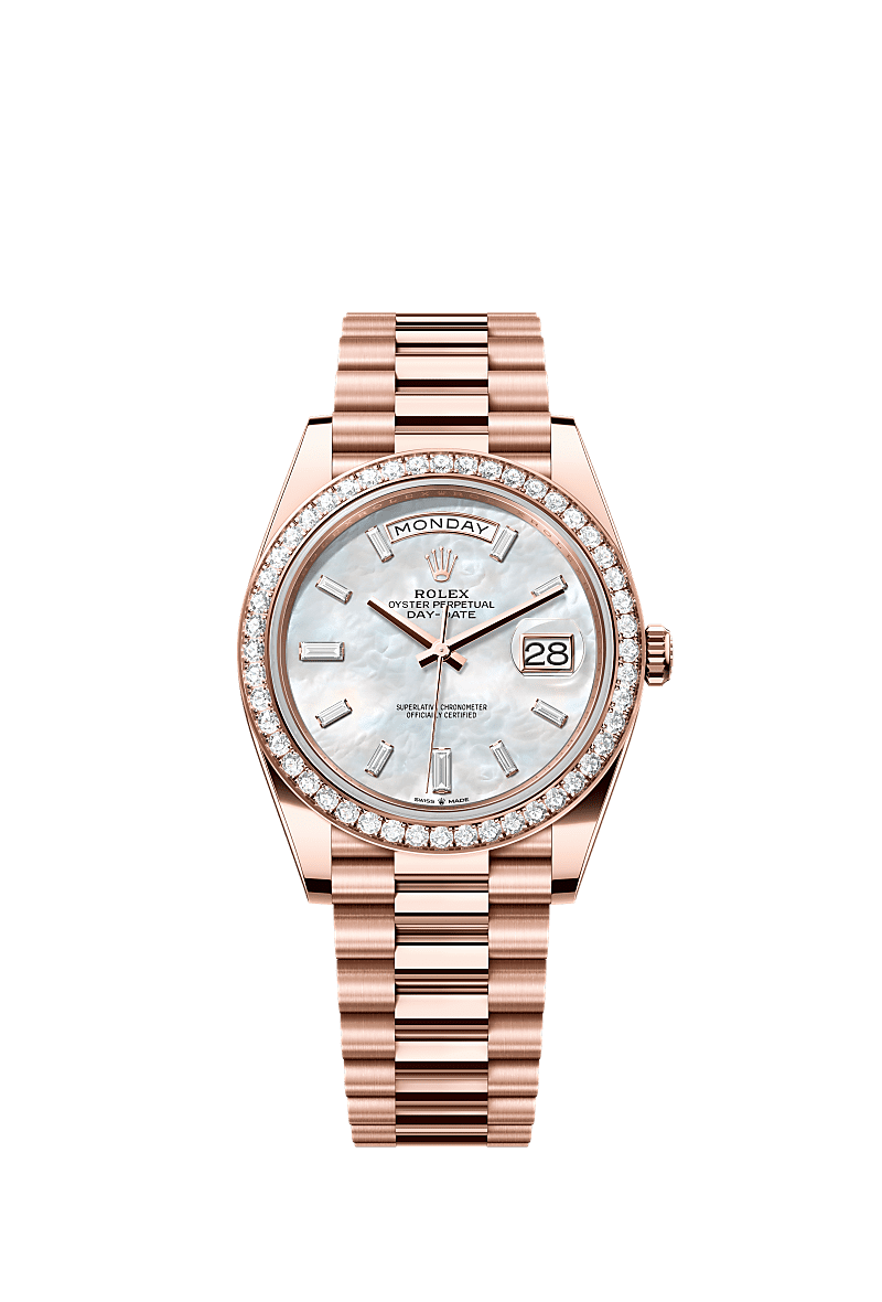 Day-Date 40  Oyster, 40 mm, Everose gold and diamonds  Reference 228345RBR